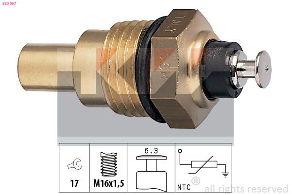 Senzor,temperatura lichid de racire 530 067 KW